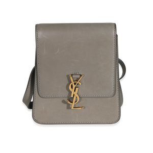 Saint Laurent Grey Leather North South Kaia Satchel